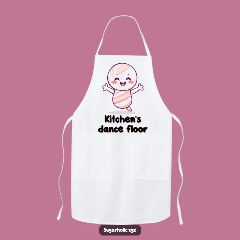 Funny Candy Cane Shimmy Apron - Cook with Holiday Cheer and Hilarious Style!