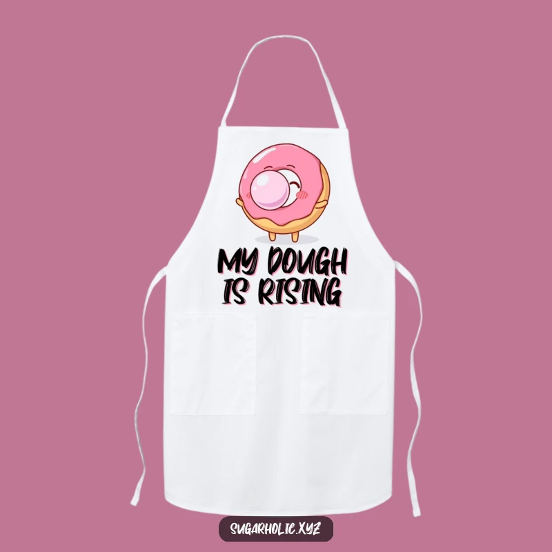 Funny Donut Apron: Cook Up Laughs with This Hilarious Bubble Blowing Design