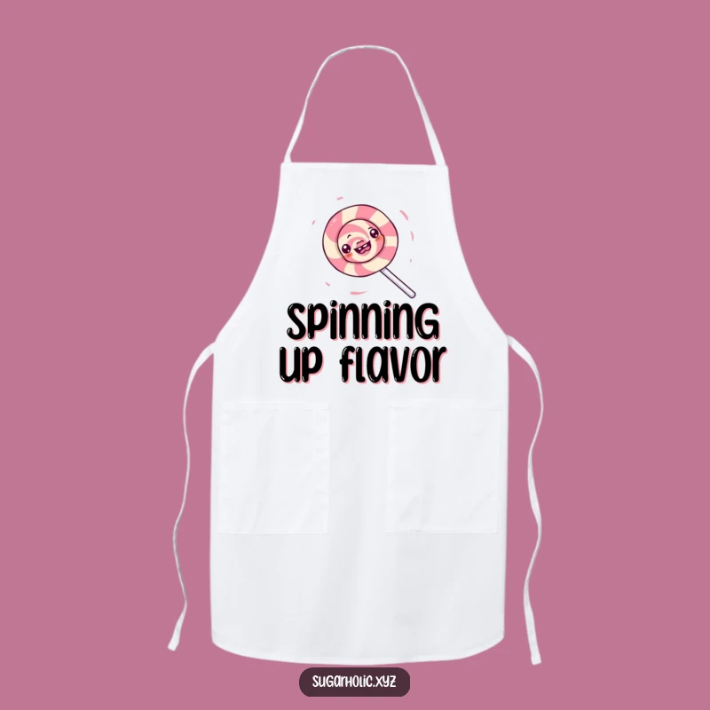 Funny Lollipop Spin Apron - Hilarious Protective Wear for Playful Cooks