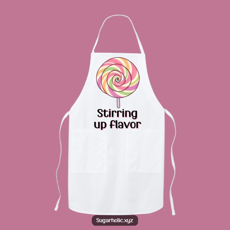 Funny Spinning Lollipop Apron - Sweet Kitchen Fun & Excitement!