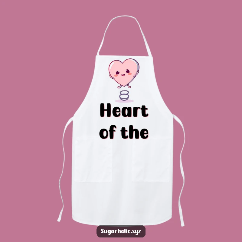 Funny Candy Heart Chef Apron: Cook with Playful Energy!