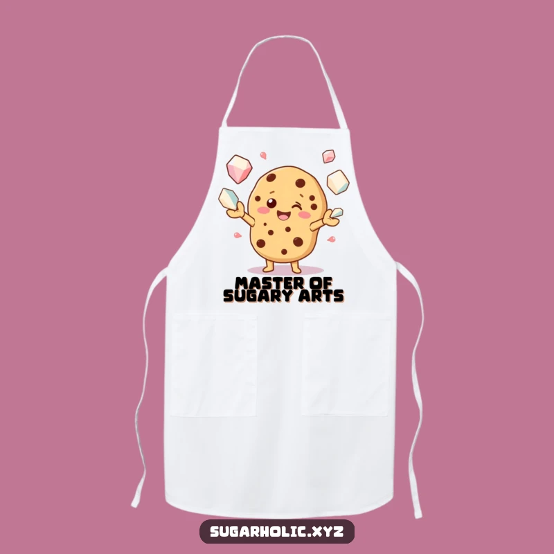 Funny Cookie Juggling Sugar Crystals Apron - Hilarious Baking Wear for Chefs