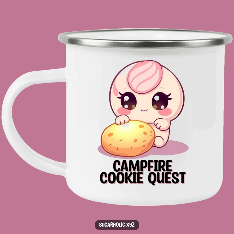 Funny Candy Cookie Camping Mug: Your Sweet Companion for Adventures