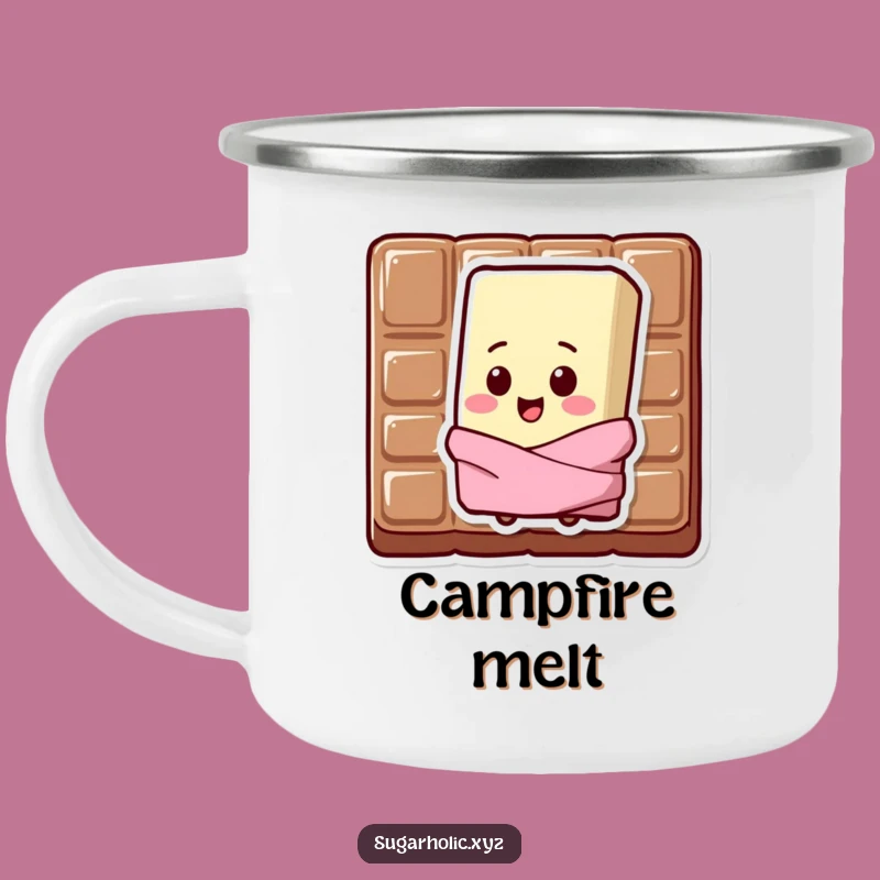 Funny Chocolate Chip Camping Mug - Sweet Adventures, Perfect Funny Gift