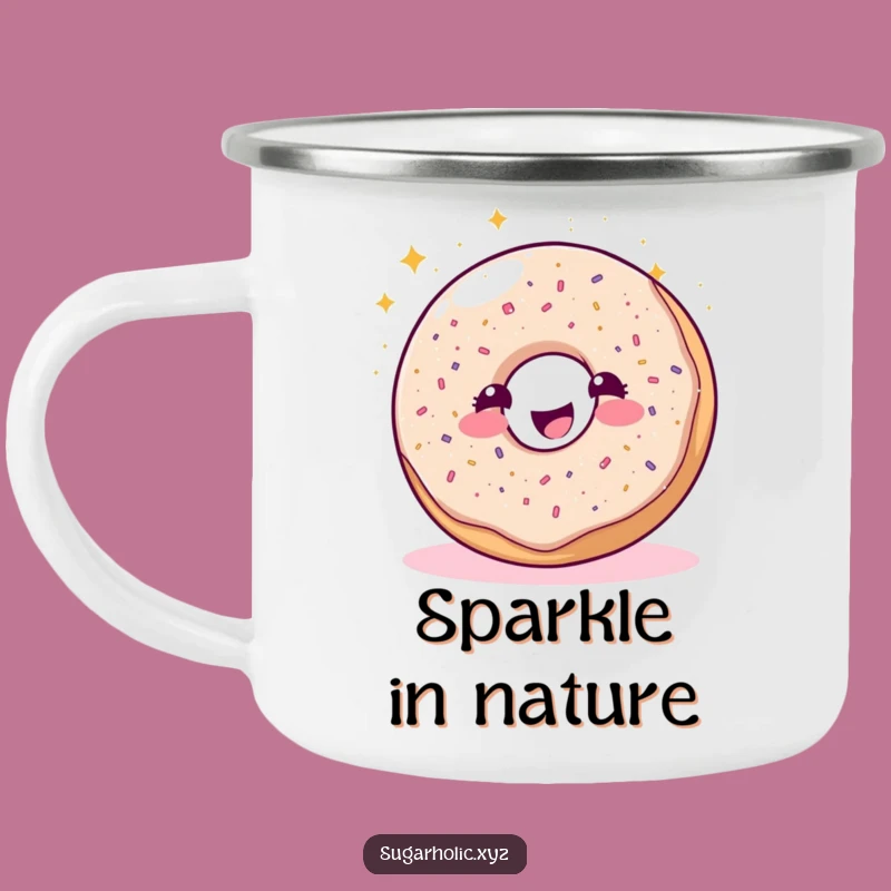 Funny Adventure Glitter Donut Mug: The Perfect Humorous Outdoor Gift