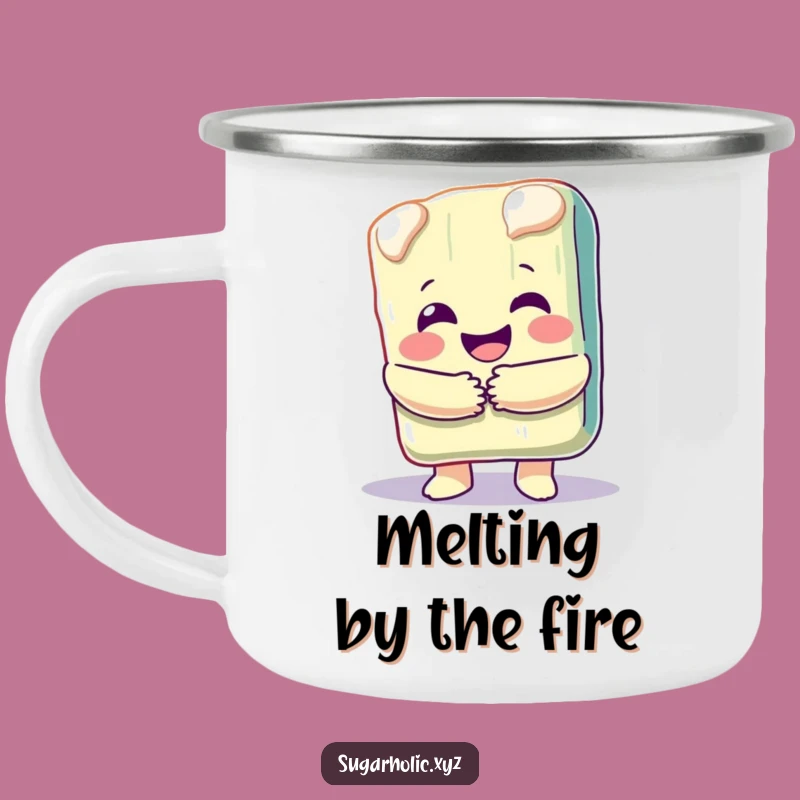 Funny Candy Bar Hug Camping Mug - Sweet Outdoor Cheer