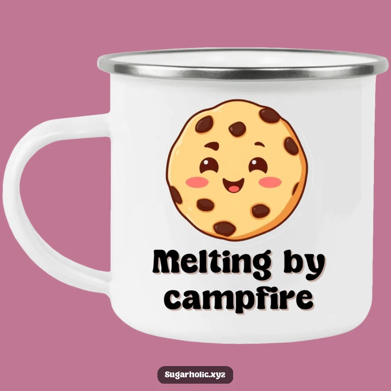 Funny Melting Cookie Camping Mug - Warm Outdoor Treat