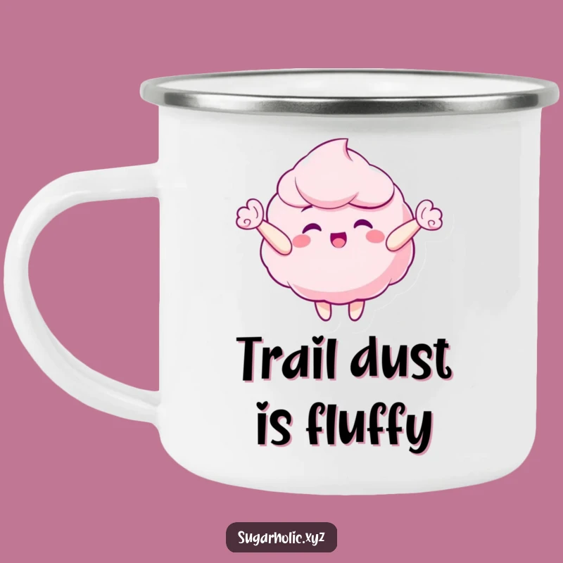 Funny Candy Floss Camping Mug - Durable Cup for Whimsical Adventures