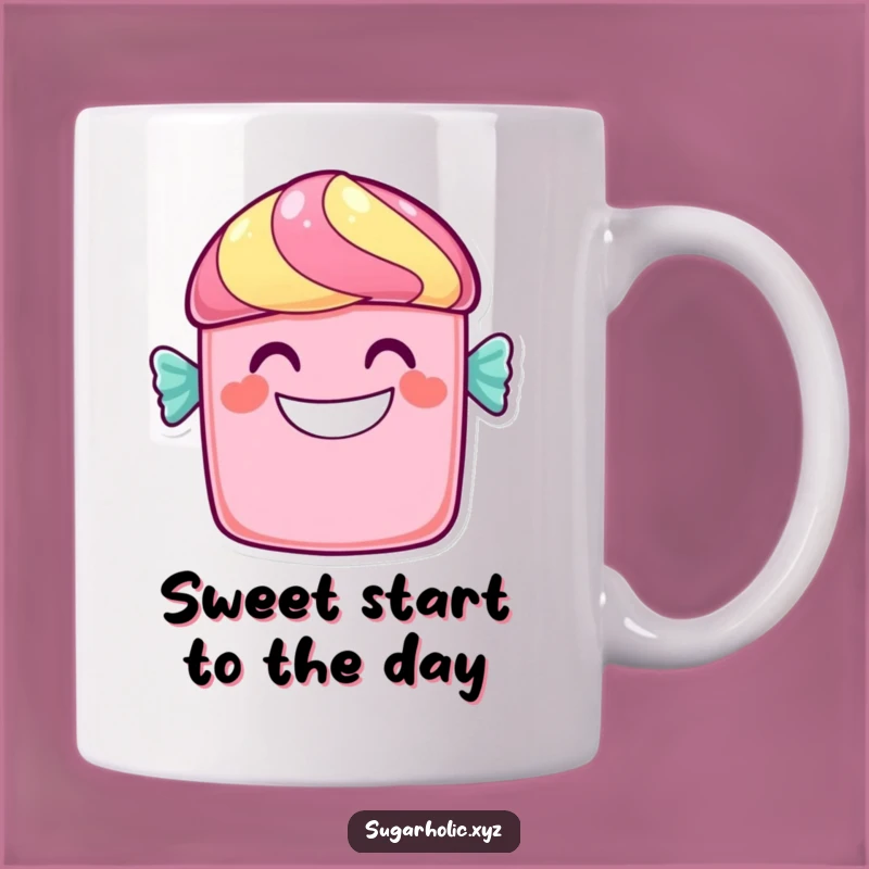 Funny Candy Bar Grin Mug: Sweet Smile Delight, Perfect Funny Gift