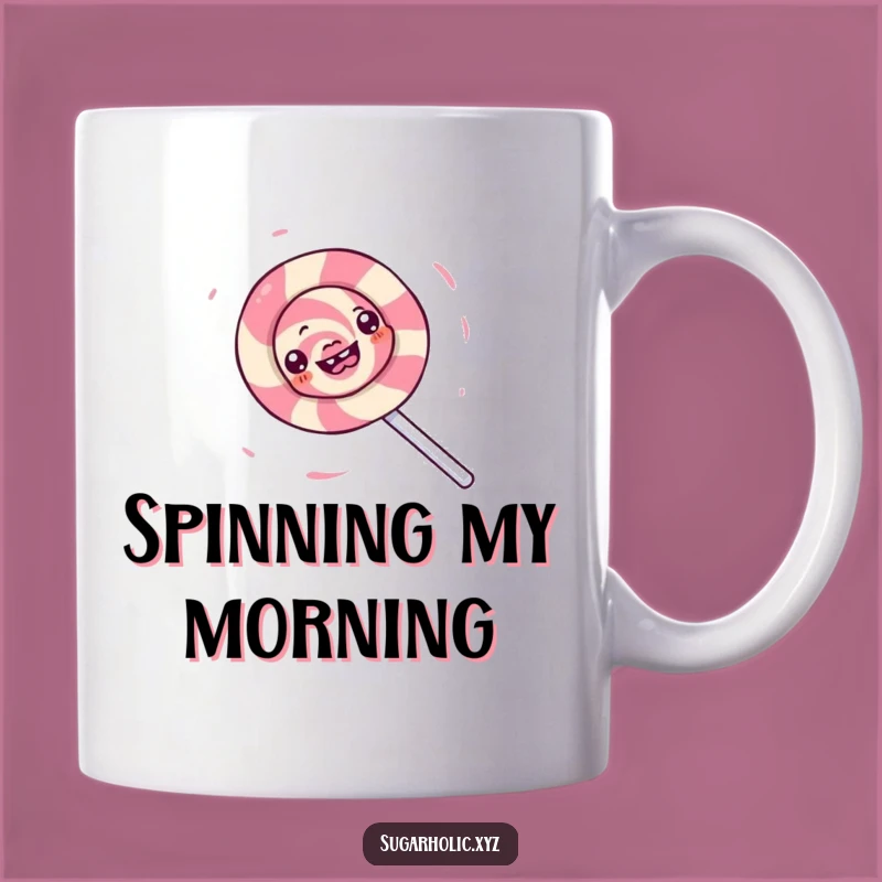 Funny Lollipop Spin Mug - Joyful & Hilarious Gift for Sweet Treat Enthusiasts
