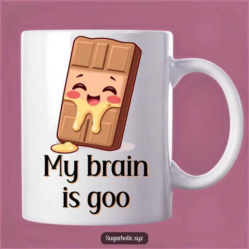 Funny Melting Chocolate Bar Mug - A Deliciously Humorous Gift for Chocoholics!