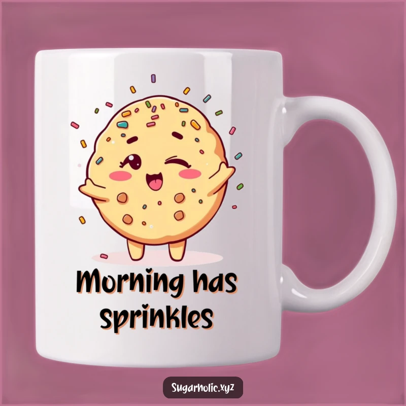 Funny Winking Cookie Mug - Cookie Sprinkle Shower Fun Gift