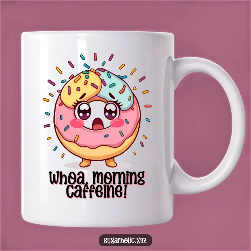 Funny Donut Sprinkles Mug: Surprise Explosion Funny Gift for Donut Lovers