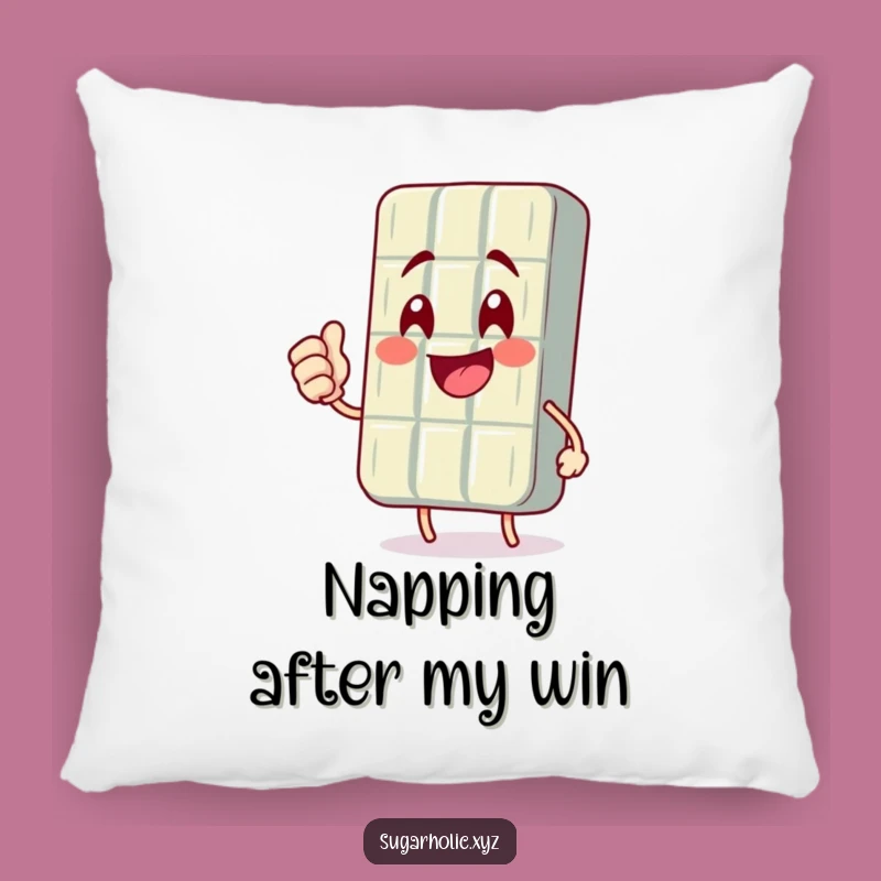 Cozy Funny Chocolate Bar Fist Pump Pillow: Celebrate in Comfort and Style