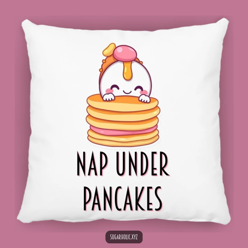 Cozy Morning Funny Candy Pancake Pillow - Sweet Dreams Guaranteed