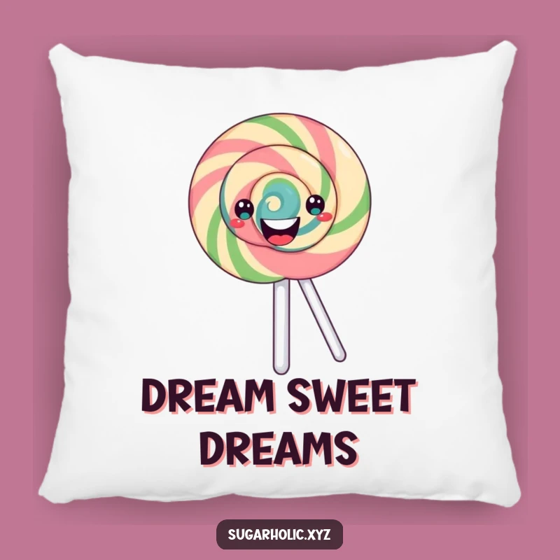 Funny Swirling Lollipop Pillow: Cuddle Up With Sweetness!