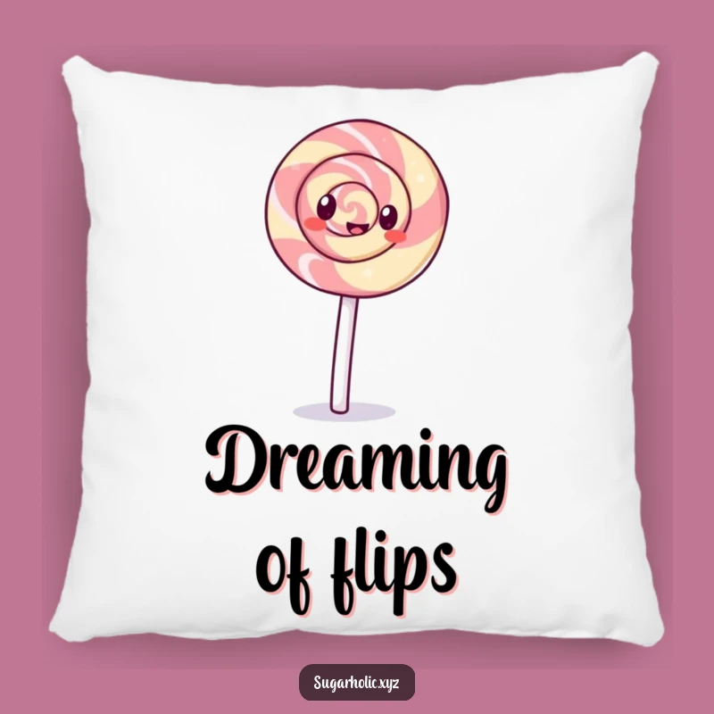 Funny Lollipop Pillow: Cartwheel Comfort, Hilarious Accent