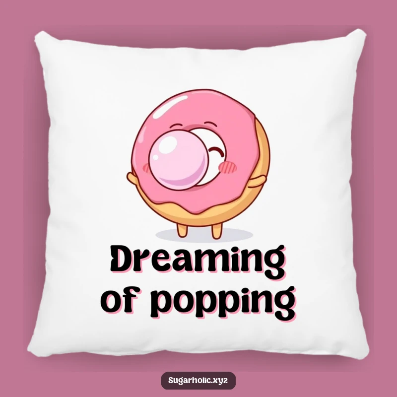 Funny Donut Bubble Gum Pillow: Comfy Cuddles and Hilarious Decor Accent
