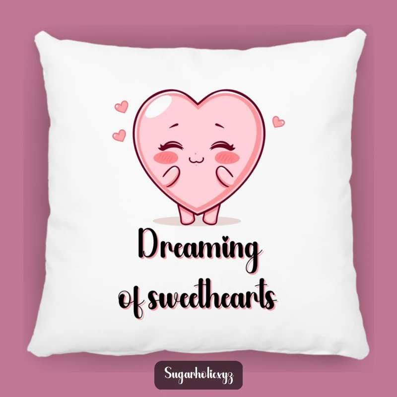 Funny Candy Heart Pillow: Cuddle Up with Sweet Affection