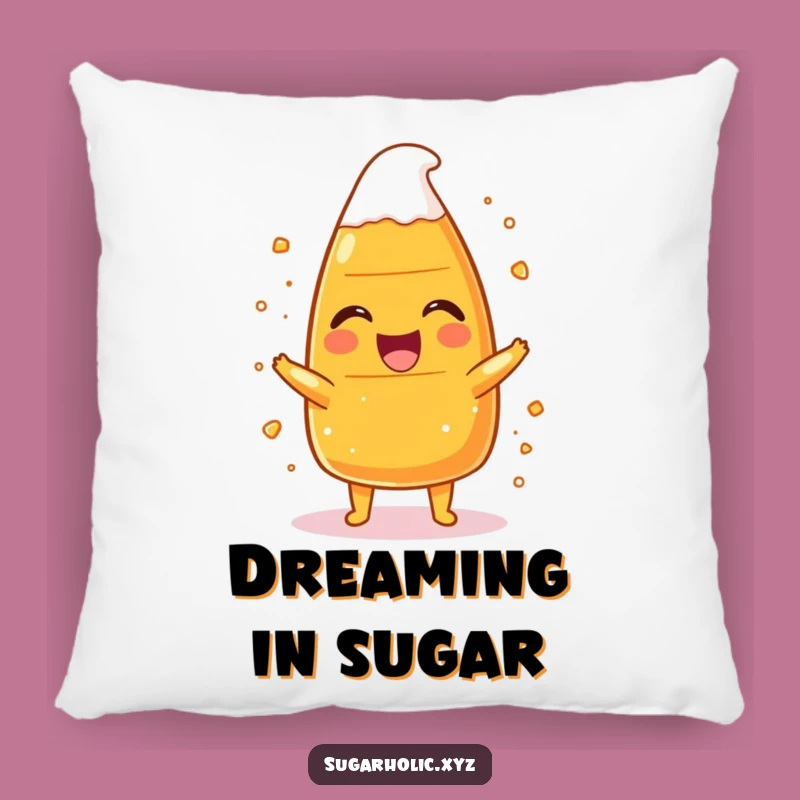 Funny Candy Corn Laughing Pillow: Cozy Comfort Meets Sweet Humor, Perfect Funny Gift