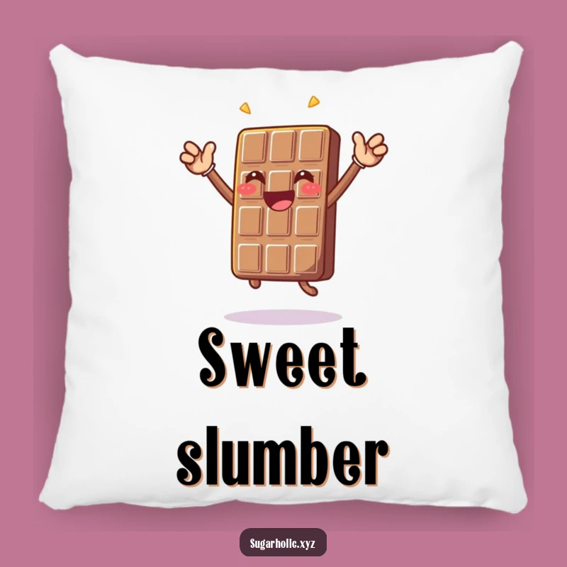 Funny Chocolate Jump Pillow - Cozy Celebration Cushion Gift