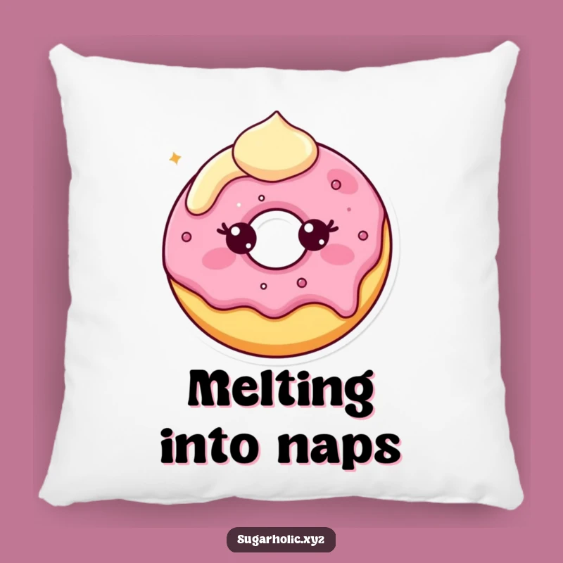 Funny Donut Smile Plush Pillow: Cuddle Up with Sweetness!