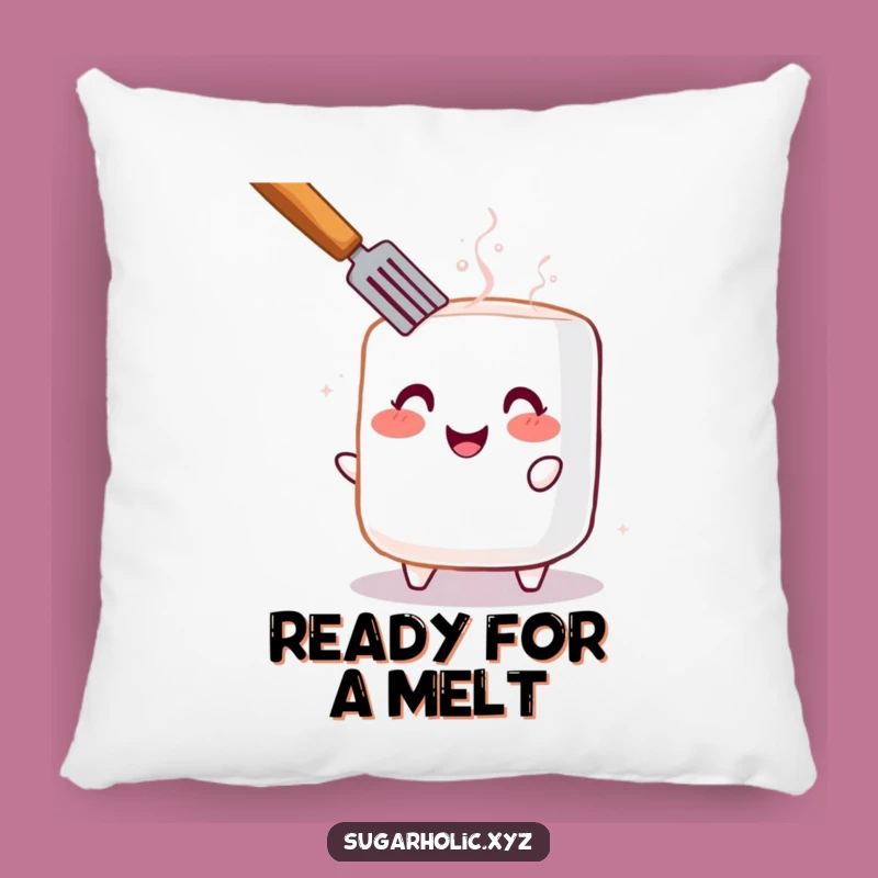 Funny Toasted Marshmallow Pillow: Soft Comfort with a Cheerful Funny Touch