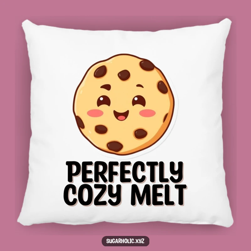 Funny Melting Cookie Pillow - Cozy Warm Hug Accent