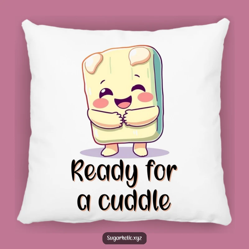 Funny Happy Candy Bar Hug Pillow - Cozy Sweet Hug Accent