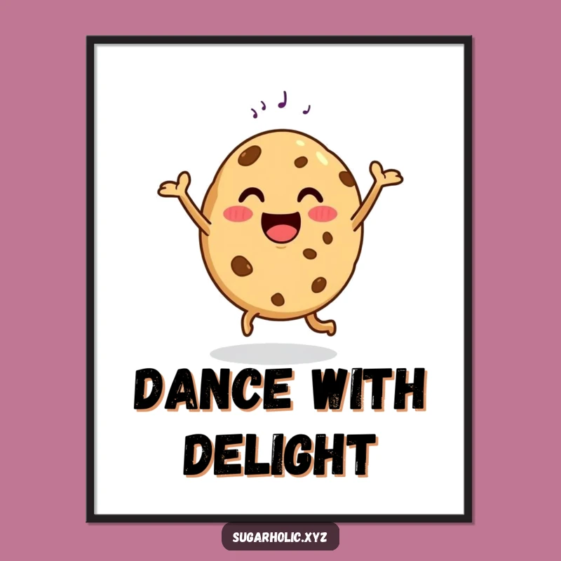 Funny Dancing Cookie Digital Art - Instant Joyful Sweet Decor!