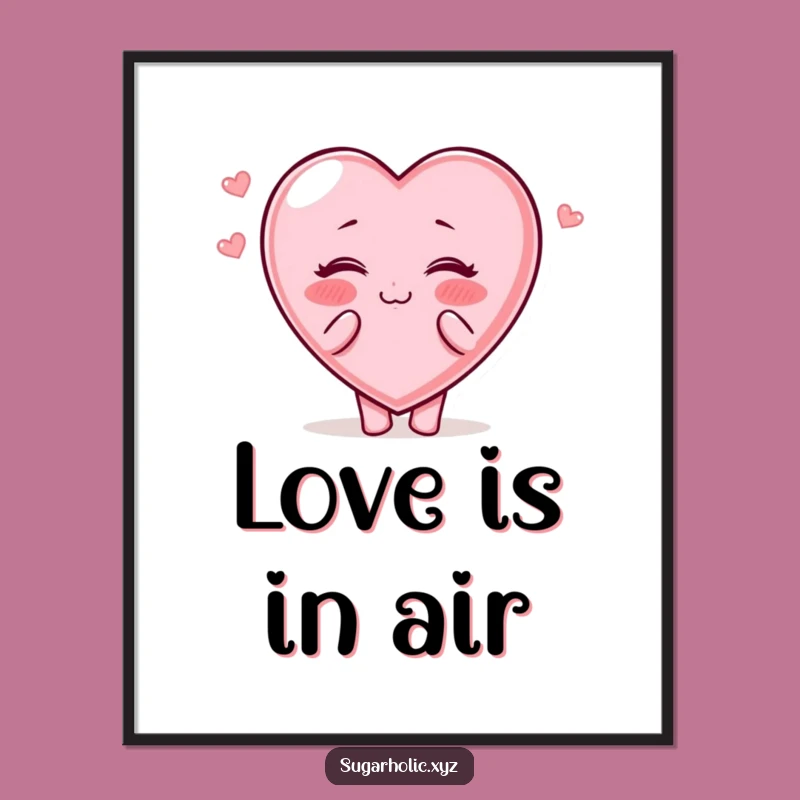 Funny Candy Heart Digital Art: Instant Love Download