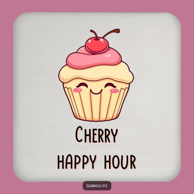 Funny Bouncing Cupcake Coaster: Protect Surfaces with Sweet Style, Adorable Funny Gift