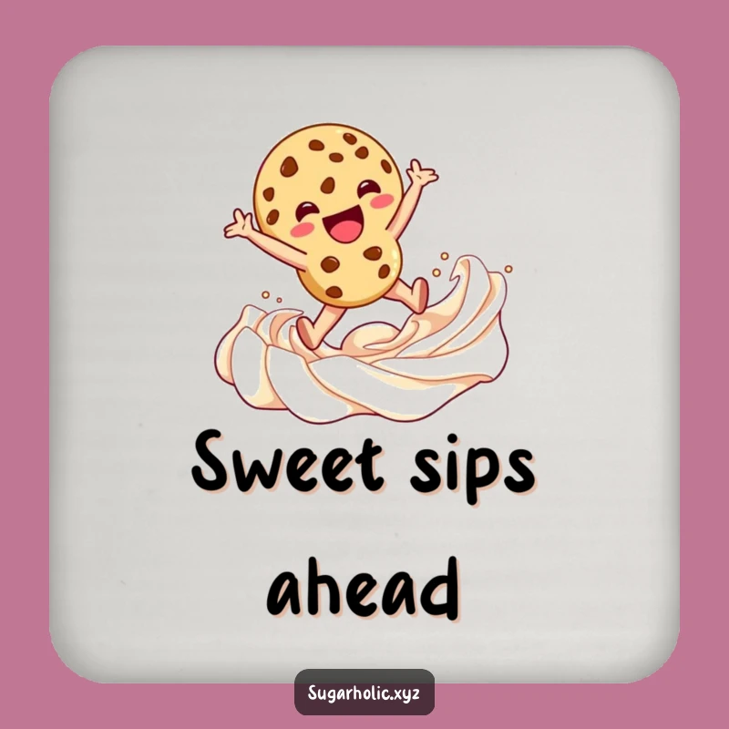 Funny Cookie Frosting Drink Coaster: Protect Your Table with Sweet Style!