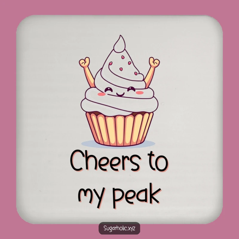 Funny Cupcake Triumph Coaster: Celebrate Sweet Moments