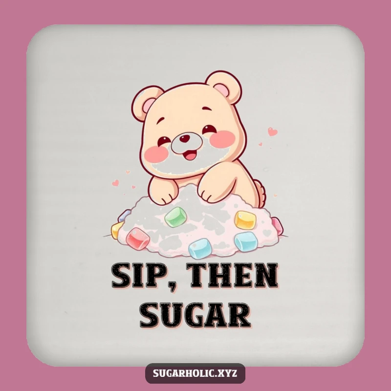 Funny Gummy Bear Sugar Coaster - Protect Your Table with Sweetness!