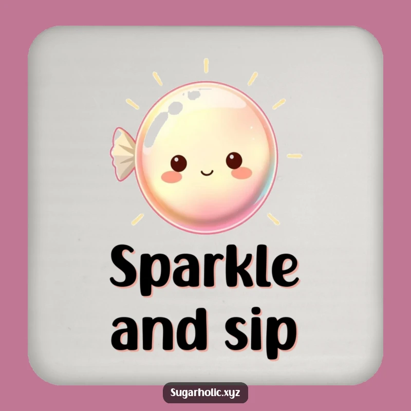 Funny Hard Candy Coaster: Beaming Protection for a Sweet Funny Gift