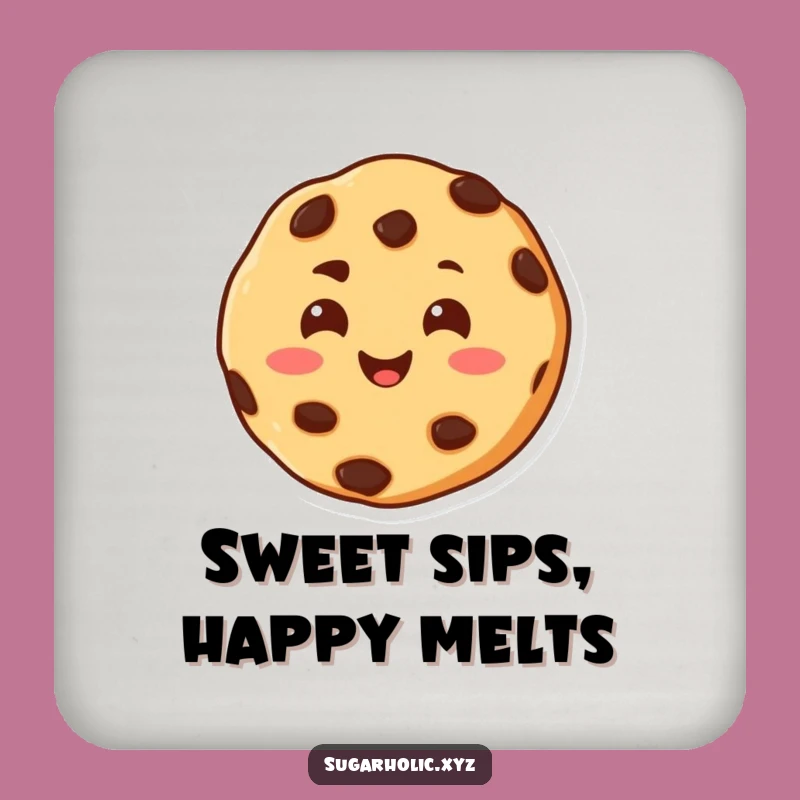 Funny Melting Cookie Coaster - Protect Surfaces with Warmth