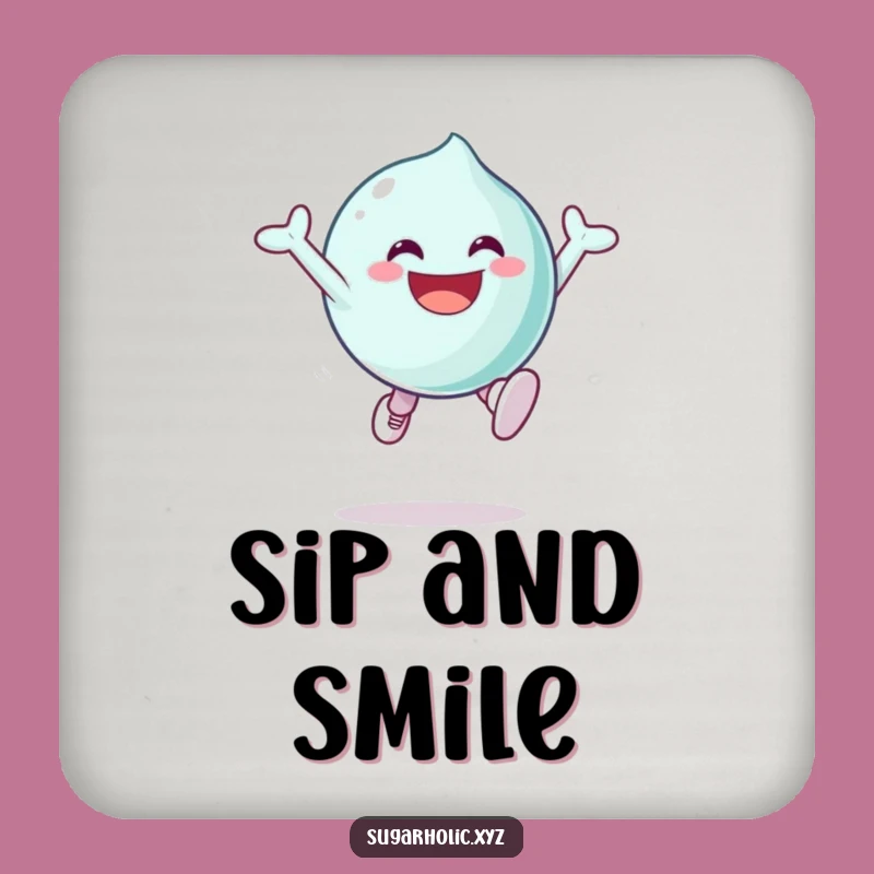 Funny Candy Character Coasters: Protect Surfaces with Sugary Excitement Funny Gift