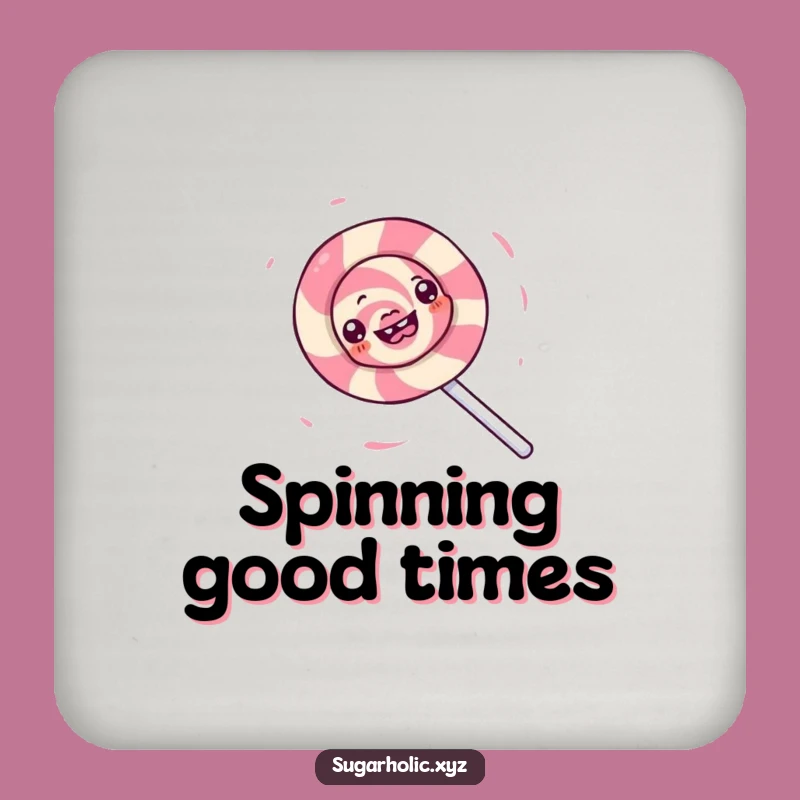 Funny Lollipop Spin Coasters - Hilarious Protection for Tables with Sweet Flair