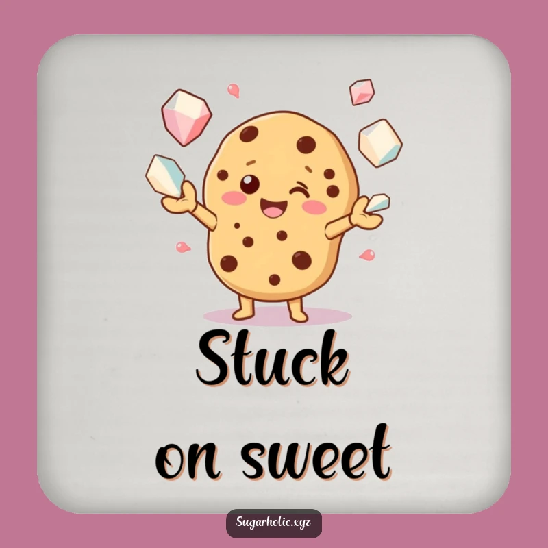 Funny Cookie Juggling Sugar Crystals Coasters - Hilarious Protection for Your Surfaces