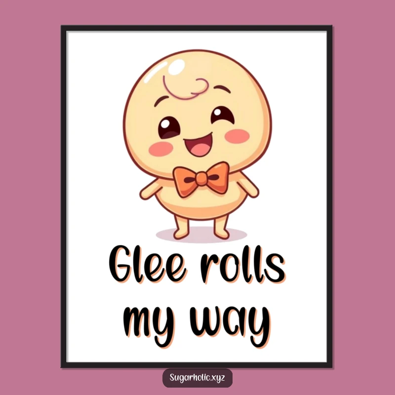 Funny Giggling Caramel Candy Poster: Joyful Art for Your Walls