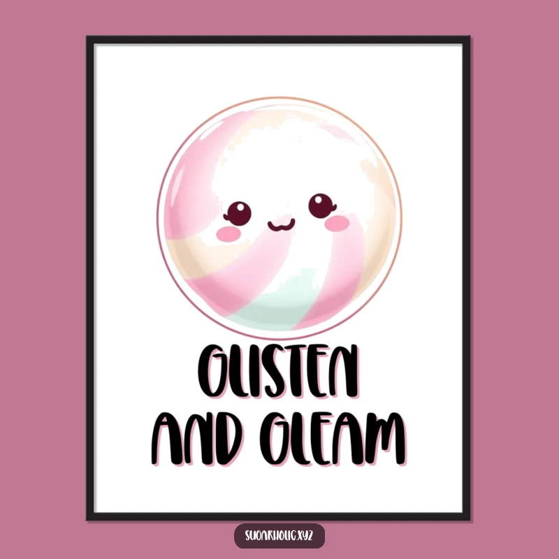 Funny Shimmering Candy Poster: Brighten Your Walls!