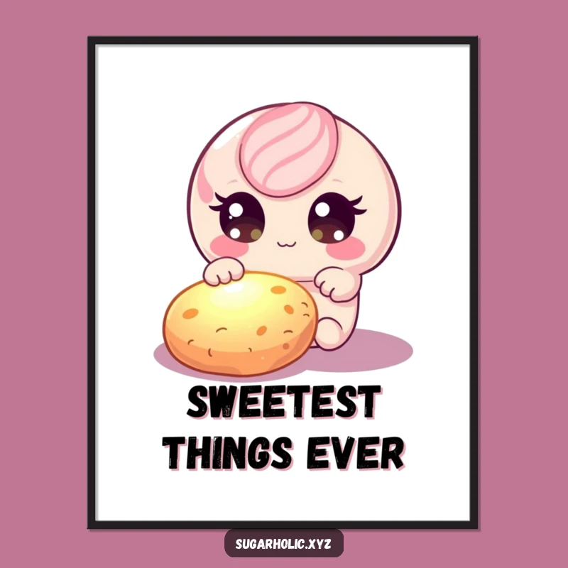 Funny Candy Cookie Poster: Add Sweet Humor to Your Walls