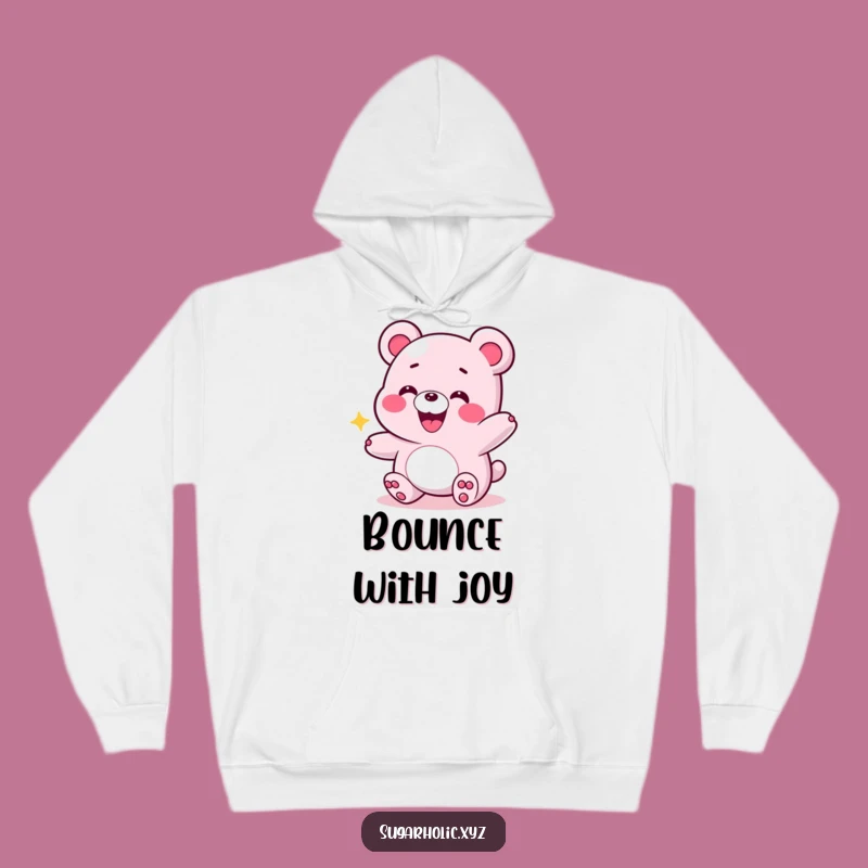 Cozy Funny Energetic Gummy Bear Hoodie - Stay Warm with Bounce