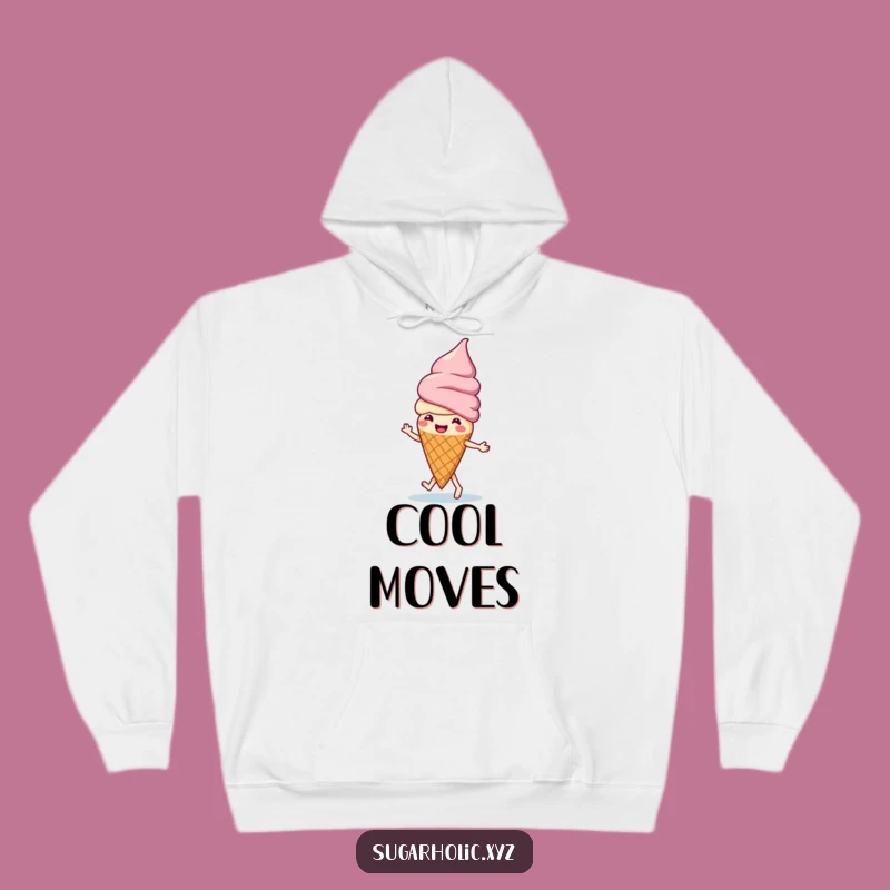 Funny Ice Cream Jig Hoodie - Cozy Cone Dancer Sweatshirt Gift