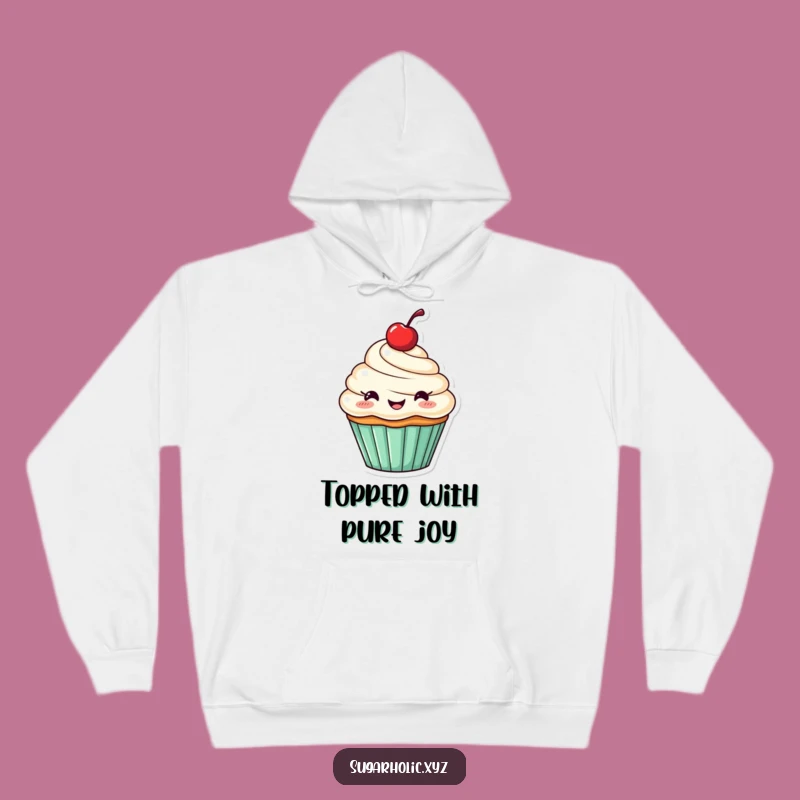 Funny Cupcake Hoodie: Cozy Warmth from a Cheerful Cherry Pal
