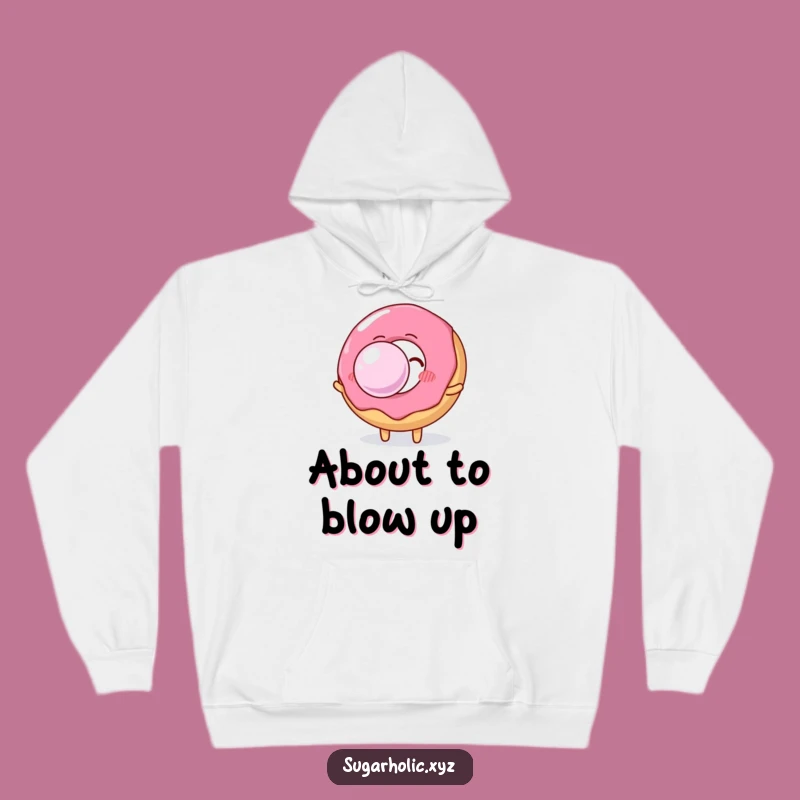 Funny Donut Hoodie: Stay Cozy and Comical with This Bubble Gum Fanatic Design
