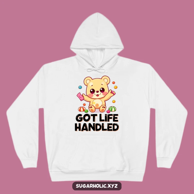 Funny Gummy Bear Juggling Hoodie - Cozy Candy Juggling Wear