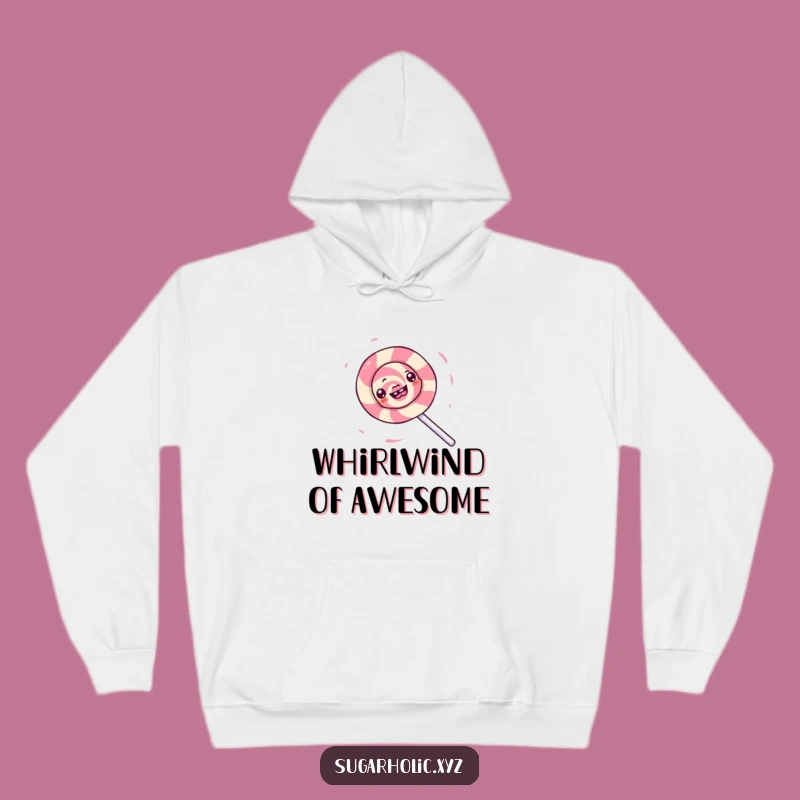 Funny Lollipop Spin Hoodie - Cozy & Hilarious Apparel for Sweet Fun