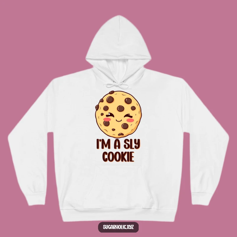 Funny Winking Cookie Hoodie: Cozy Comfort, Mischievous Charm, Fantastic Funny Gift for Cookie Fans